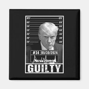 Aimant Verdict de condamnation Donald Trump Mug Shot Jail