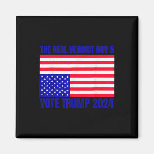 Aimant Verdict réel 5 novembre Trump 2024 À l'envers Drap