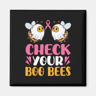 Aimant Vérifiez votre Boo Bees Respiration du cancer du s