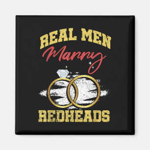 Aimant Véritables Hommes Époux Mariage Groom Bride Ginger