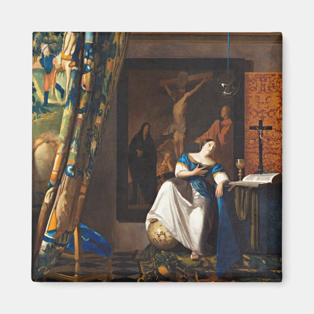 Aimant Vermeer - Allégorie de la foi catholique (Devant)