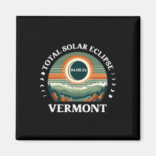 Aimant Vermont Eclipse 4.08.24 Amérique Total Éclips sola