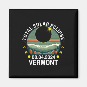 Aimant Vermont Eclipse 4.08.24 Amérique Total Éclips sola