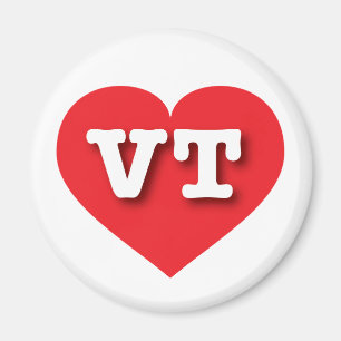 Aimant Vermont Red Heart - J'aime VT