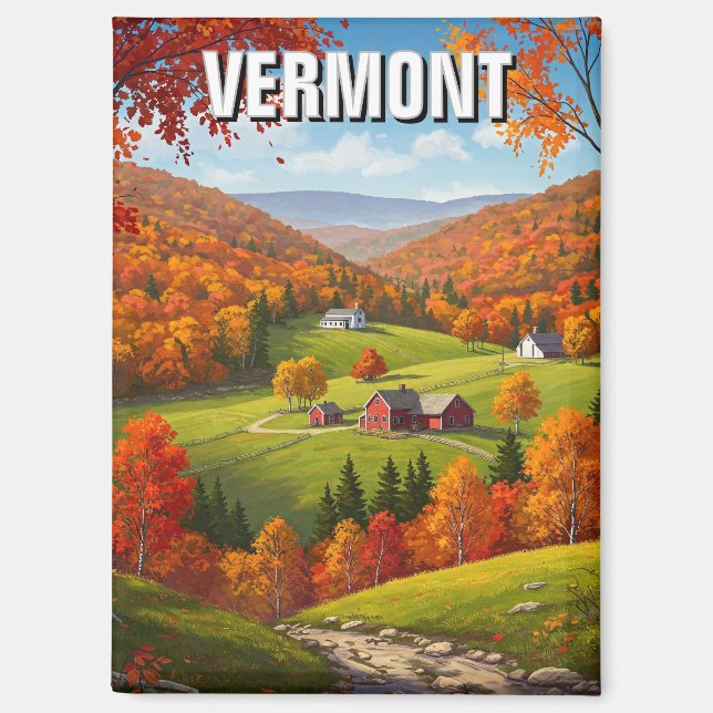 Aimant Vermont Travel (Recto)