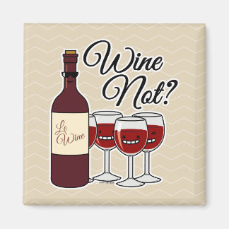 Aimant Verre du vin et non raisins alcool rose rouge pino