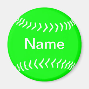 Aimant Vert d'aimant de silhouette du base-ball