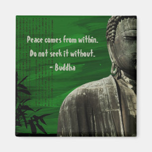 Aimant vert de Bouddha personnalisable