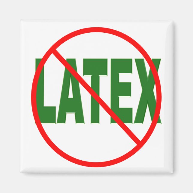 Aimant Vert latex, NON (Devant)