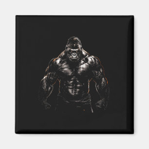 Aimant Vêtement de gym de singe gorille Bodybuilding Work