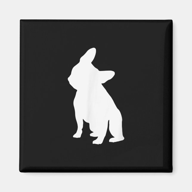 Aimant Vêtements de Tête de Chien-taureau français, Tête  (Devant)