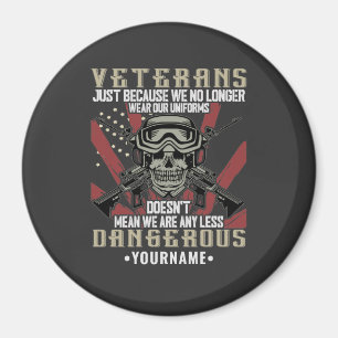 Aimant Vétéran patriotique USA Funny Humour