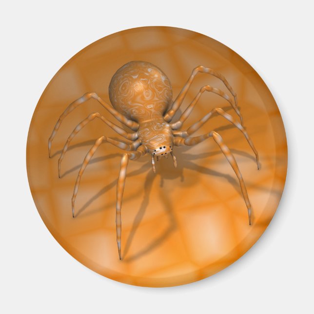 Aimant Veuve noire orange (Devant)