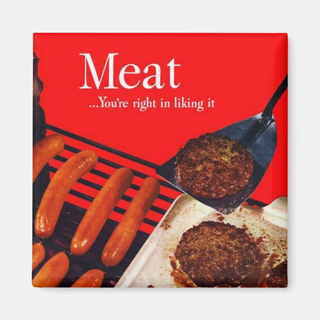 Aimant Viande rétro (Devant)