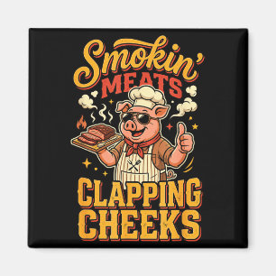 Aimant Viandes fumées joues claquant barbecue cochon maît