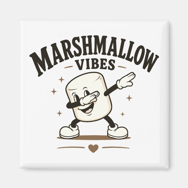 Aimant Vibes de marshmallow (Devant)