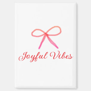 Aimant Vibes joyeux noël RED BOW nom de famille