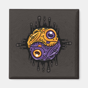 Aimant Vibrant Poison pourpre et doré grenouille à tarte 