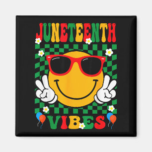 Aimant Vibrations groovy de Juneteenth jour célébrant les