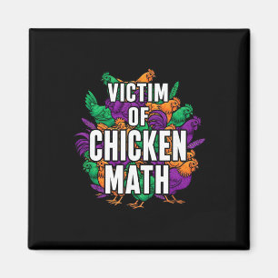 Aimant Victime de maths de poulet Drôle de fermier de vol