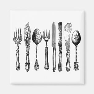 Aimant Victorian silverware silver