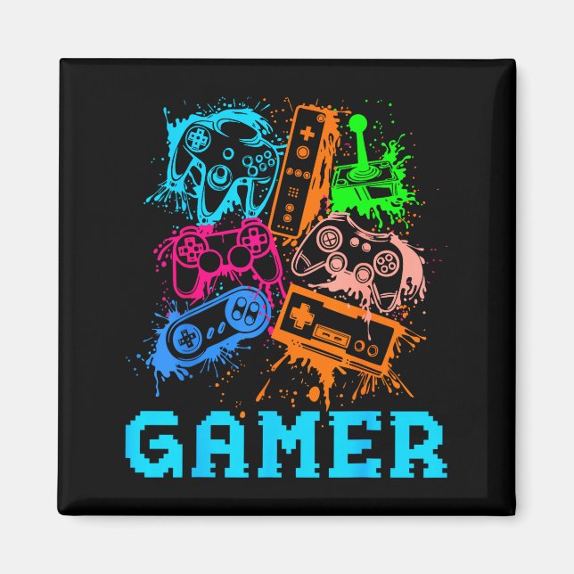 Aimant Video Game Console Controllers Clic Gamer Lover Co (Devant)