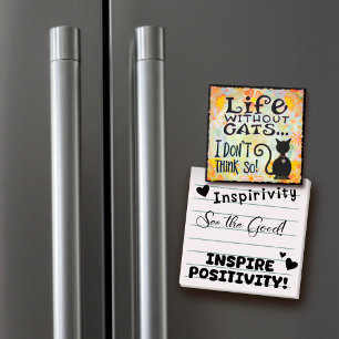 Aimant Vie Avec Chats Drôle Mignonne Trendy