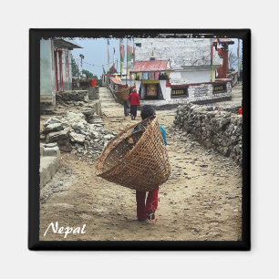 Aimant Vie de village, Himalaya - Népal