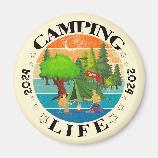 Aimant Vie du camping (Devant)