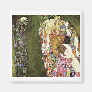 Aimant Vie et mort de ~ de Gustav Klimt