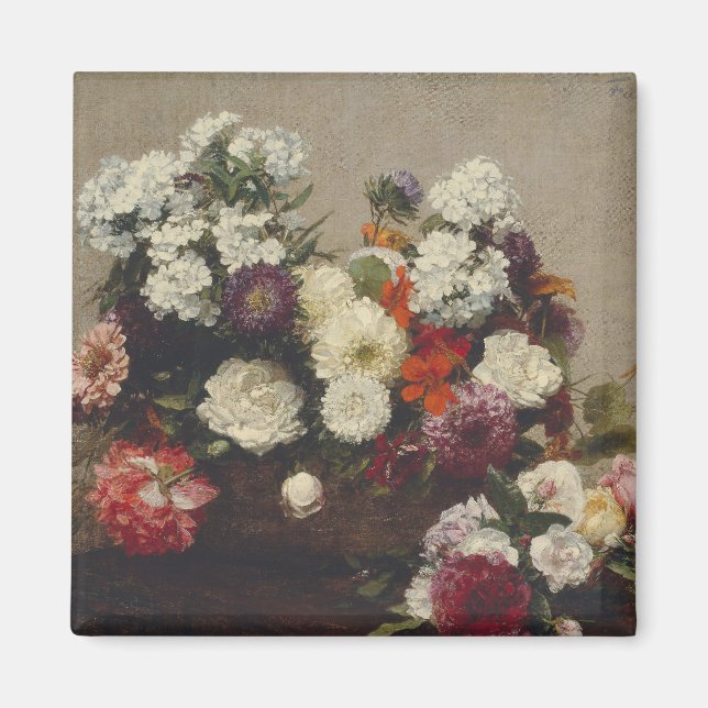 Aimant Vie morte avec fleurs (Devant)