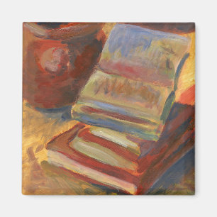 Aimant Vie morte avec la peinture de livres