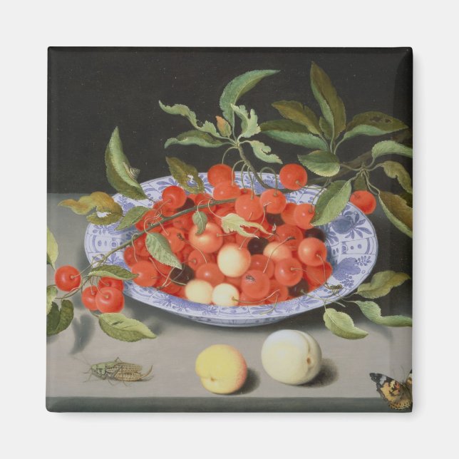 Aimant Vie morte des cerises et des pêches (Devant)
