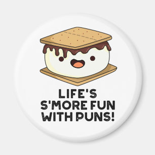 Aimant Vie Plus Amusante Avec Puns Drôle Pun De Nourritur