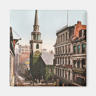 Aimant Vieille église du sud Boston 1900 - cru