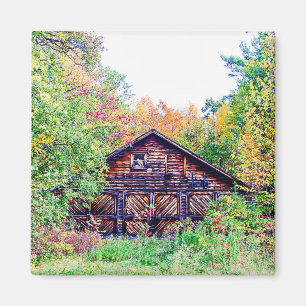 Aimant Vieille grange à l'automne