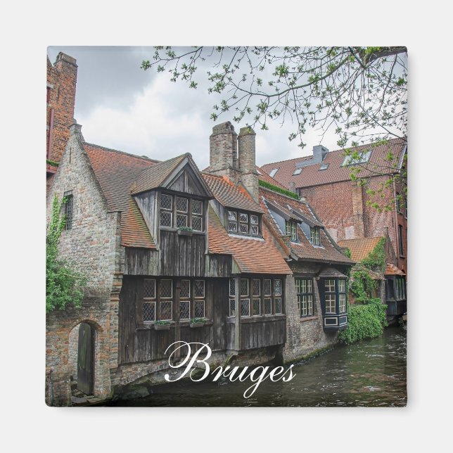 Aimant Vieille ville de Bruges en Belgique (Devant)