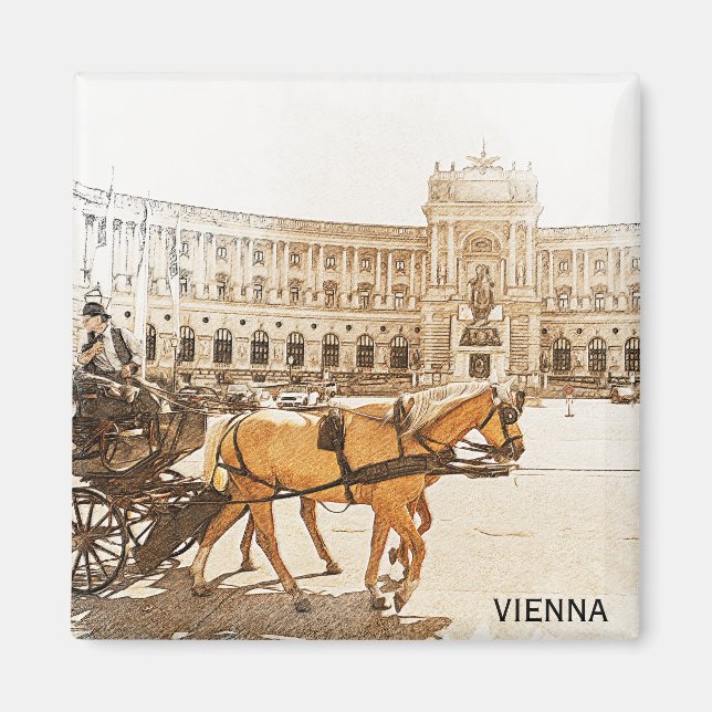 Aimant Vienne Autriche City Panorama (Devant)