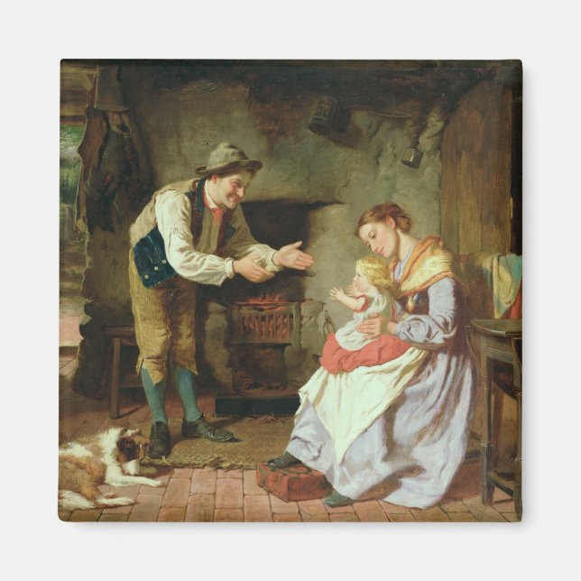 Aimant Viens à papa (Devant)