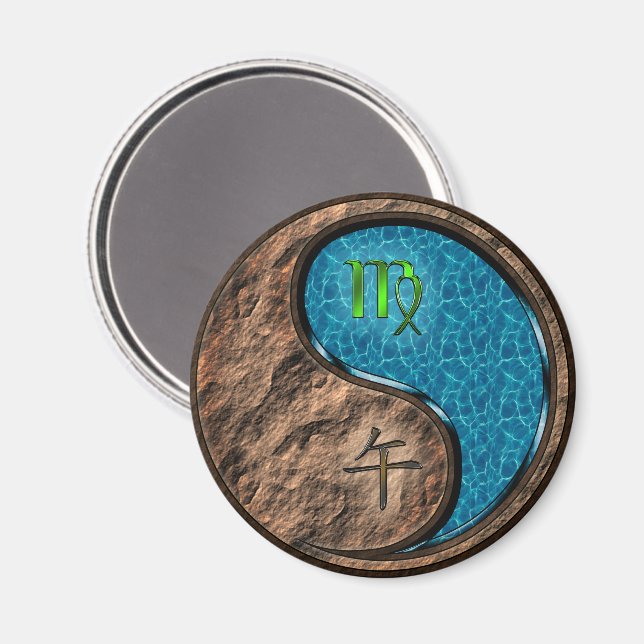 Aimant Vierge & Cheval d'eau (Recto/Verso)