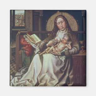 Aimant Vierge et enfant avant un Firescreen, c.1440