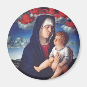 Aimant Vierge Marie et Enfant Art Religieux Classique