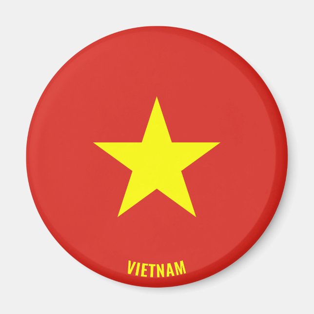 Aimant Vietnam Drapeau charmant patriotique (Devant)
