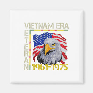Aimant Vietnam Vétéran Era 1961 1975 Mémorial drapeau Amé