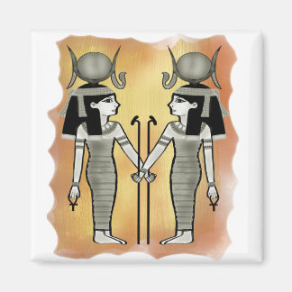 Aimant Vieux art Hathor déesse de l'amour dieu égyptien