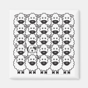 Aimant Vieux chien de berger anglais chez les moutons