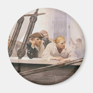 Aimant Vieux Pirates Brig Covenant dans un brouillard par