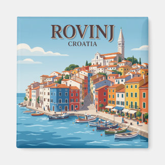 Aimant Vieux-Rovinj et port Croatie