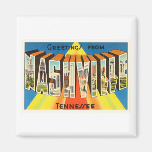 Aimant Vieux souvenir de Vintage voyage de Nashville