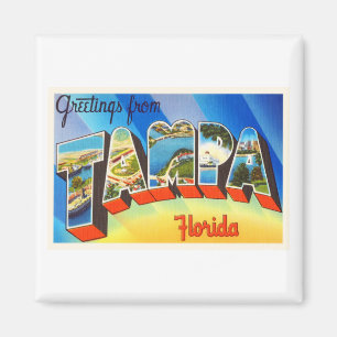 Aimant Vieux souvenir de Vintage voyage de Tampa la